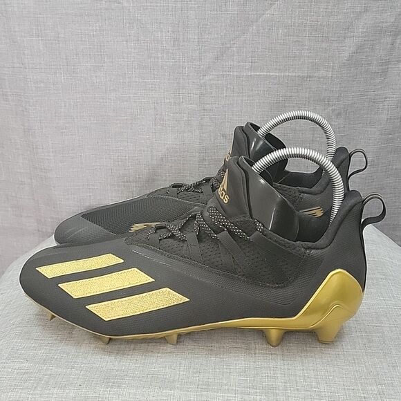 Adidas Adizero 11.0 football cleats FX4238 men\'s 13 black gold main image 8